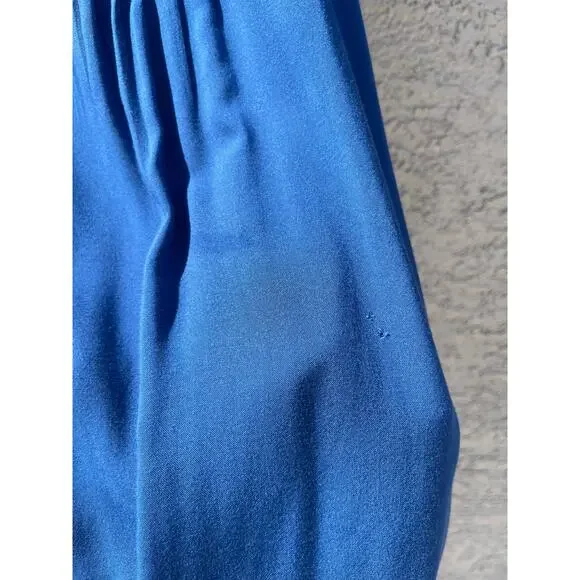 Gibson Blue Sleeveless Ruffle Sleeve Button Down Top - Small - Picture 11 of 11